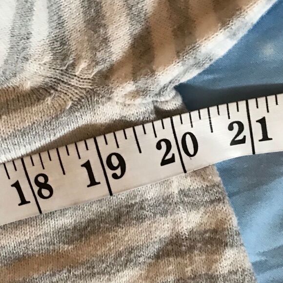 Gap Girls Medium Gray Pink Stripe Cardigan - Picture 10 of 14